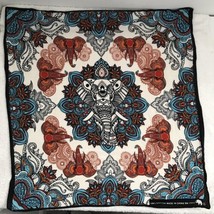 Elephant Scarf  Square Cotton Hipster Bandana Kerchief Festival Multi Use 20” - £12.31 GBP