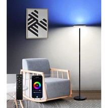 2 Side Lighting Led Floor Lamp With Remote &amp; Touch Control 24 W 1000Lm, Dimmable - £36.76 GBP