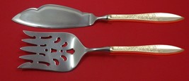 White Paisley by Gorham Sterling Silver Fish Serving Set 2 Piece Custom HHWS - $132.76
