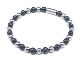 Black Tourmaline &amp; Noble Elite Shungite Bracelet - Frequency Protection Stones - - $25.00