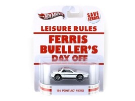 Hot Wheels Ferris Bueller&#39;s Day Off 1984 Pontiac Fiero 1/64 - £57.62 GBP