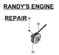 OEM New Poulan Weed Eater Sears 530069400 Starter Pulley Original Equipment MFG - £15.97 GBP