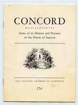 Concord Massachusetts Some of its History and Pictures of Points of Inte... - $9.90