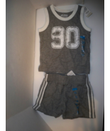 BOYS INFANT THE CHILDREN&#39;S PLACE SET OF 2 TANK TOP/ SHORTS SET NEW $26 GREY - $23.57 CAD