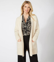 New Karen Kane Beige Wool Blend Long Sweater Cardigan Size L $148 - £51.43 GBP