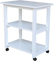 Microwave Cart, White, By International Concepts. - £182.24 GBP