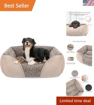 Large Orthopedic Dog Cuddler Bed - Soft Faux Fur Washable &amp; Anti-Slip, 3... - $71.99