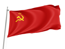 Flag of USSR ,Unique Design Print , Size - 3x5 Ft / 90x150 cm, Made in EU - $29.80