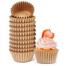 Mini Natural Cupcake Liners 500 Count Food Grade Grease-Proof Baking Cup... - $16.99