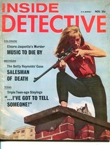 INSIDE DETECTIVE-NOV 1966-G-SPICY-MURDER-KIDNAP-SNIPER-RAPE G - $31.53