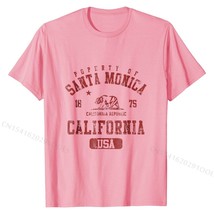 T-Shirt, Santa Monica, California USA, Grizzly   Men Top T-shirts Group Tees Cot - £74.85 GBP