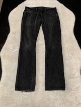 Cult of Individuality Rebel Straight 32x34  Men&#39;s Denim Jeans Black Pants - $40.08