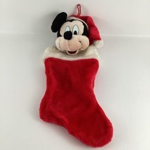 Disney Mickey Mouse Plush Character Christmas Stocking Holiday Holder Vintage - £25.91 GBP