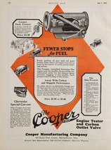 1926 Print Ad Cooper Cut-Out Stops Carbon Between Muffler,Engine Marshalltown,IA - £17.08 GBP