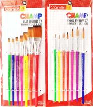 Camlin Champ Mix Brush 7 round + 7 flat pack of 1 (Set of 14, Mulit Colour) - $29.70