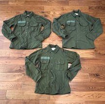 Post WWII USGI Army Cold Weather Wool Shirt OG 108 Small ~ Lot of 3! - $96.74
