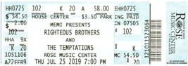 The Righteous Hermanos Concierto Ticket Stub Julio 25 2019 Huber Alturas Ohio - £22.97 GBP