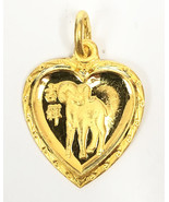 22k solid gold Chinese zodiac sigh sheep goat #52 - $372.97