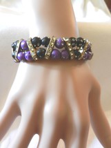 NeW!! Exquisite  Charming  Beads Stretch Rhinestones  Spotted Bead  Bracelet  - £3.73 GBP