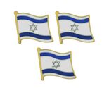 3 ISRAEL FLAG PINS 0.5" Israeli National Pride Lapel Pin Hat Tie Tack Ba... - $4.95