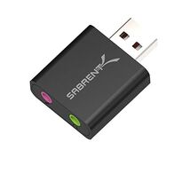 Sabrent Aluminum USB External Stereo Sound Adapter for Windows and Mac. ... - $21.00