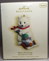 Hallmark: Here&#39;s The Scoop - Snowball and Tuxedo - Series 7th Keepsake Ornament - £16.92 GBP