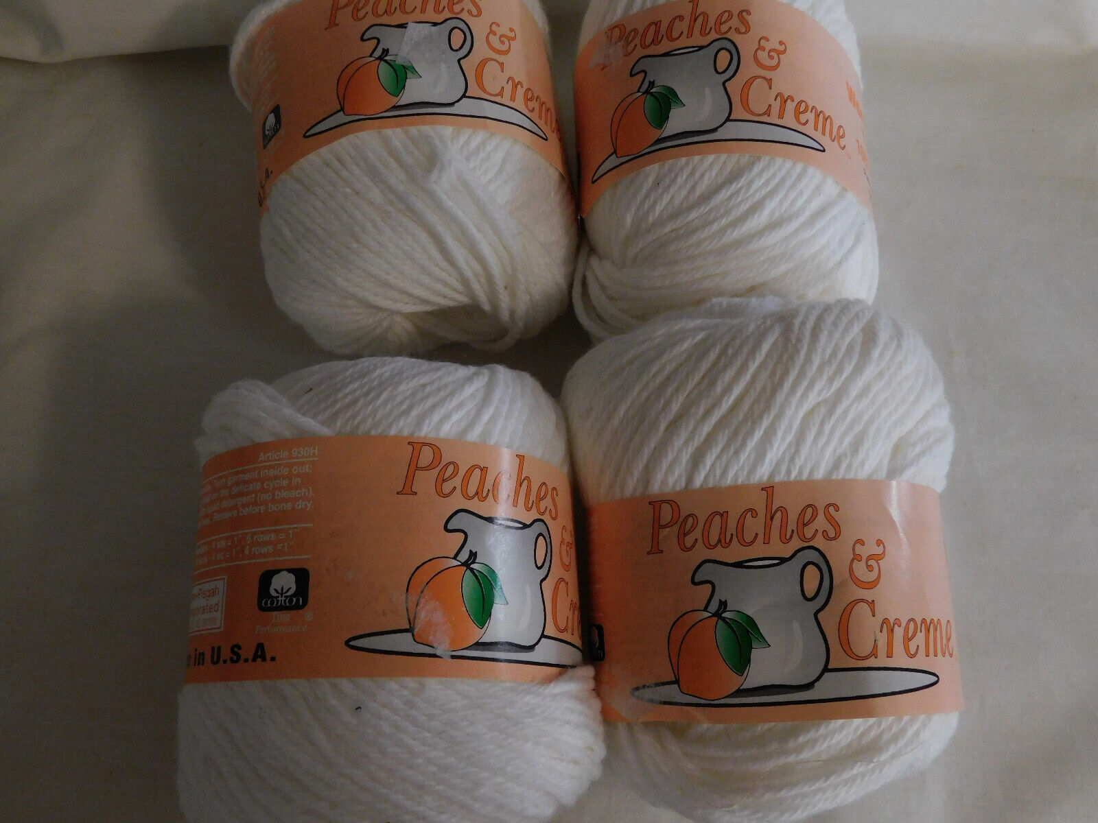 Peaches & Creme White lot of 4 dye Lot 7480 - $9.99