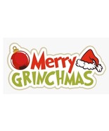 Merry Grinchmas Word Metal Cutting Die Christmas Cards Scrapbooking Grin... - £9.47 GBP