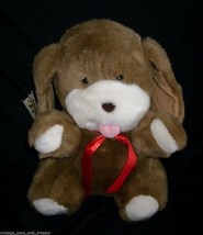 11" Vintage Kellytoy Brown Tan Baby Puppy Dog Stuffed Animal Plush Toy W/ Tag - £26.48 GBP