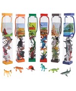 Animal Figures, 74 Pcs Realistic Mini Dinosaur Insect Sea Farm Reptile W... - $42.99