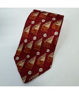 Ermenegildo Zegna-[Disegno Esclusivo]-100% Silk Tie Daisy Orange Red - $47.69