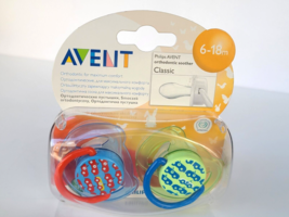 Philips Avent Orthodontic Soother Classic Baby Pacifiers 6-18 Months New... - $20.43