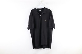 Vintage Brooks Brothers Mens Large Faded Short Sleeve Collared Polo Shirt Black - £23.26 GBP