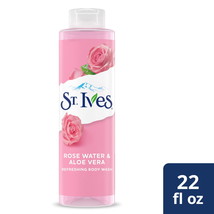 New St. Ives Rose Water and Aloe Vera Body Wash (22 oz) - £7.15 GBP