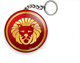 Leo Zodiac Horoscope Lucky Astrology Sign Keychain Key Fob Chain Ring Gift Idea - £12.42 GBP+