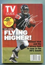 TV Guide-August 30-September 5, 2003-QB Michael Vick-Atlanta-Ed-VG - £12.48 GBP