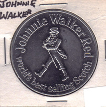 Johnnie Walker RED/ Los Angeles Rams 1970 Schedule Aluminum Token - £2.35 GBP
