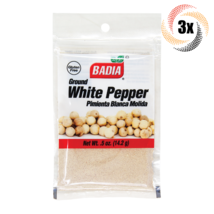 3x Bags Badia Ground White Pepper Pimienta Bianca Molida | .5oz | Gluten Free! - £9.81 GBP