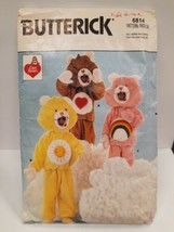 VTG 1984 Butterick Care Bears Costume Pattern 6814 Children&#39;s Size S,M,L  2-6X - £14.75 GBP