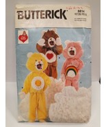 VTG 1984 Butterick Care Bears Costume Pattern 6814 Children&#39;s Size S,M,L... - £14.82 GBP