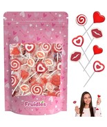 Valentine&#39;s Lollipop Party Mix, Hearts, Lips N&#39; Swirls Mixed Fruit Flavor - €15,45 EUR