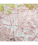 1957 Map USGS Topographic Boston North Massachusetts Antique Quadrangle ... - €59,91 EUR