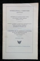 1957 INTER COMMUNISM UN-AMERICAN ACTIVITIES espionage Boris Morros - £27.20 GBP