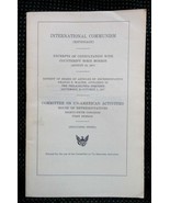 1957 INTER COMMUNISM UN-AMERICAN ACTIVITIES espionage Boris Morros - £27.26 GBP