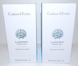 Lovely Nib Pair Of Crabtree &amp; Evelyn Lasource 3.5 Oz Hand Therapy - £22.85 GBP