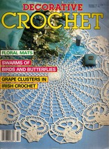 Decorative Crochet Vintage Magazine No. 10 Issue 9 1989 Mats Birds Butterflies - £7.13 GBP