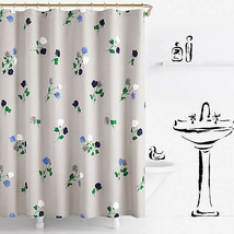 Kate Spade New York Willow Court Floral Shower Curtain 72&quot; x 72&quot; - £71.42 GBP