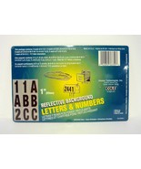 Reflective Background Letters &amp; Numbers Axxess Technologies 1&quot; Stick-Ons... - $2.61 CAD
