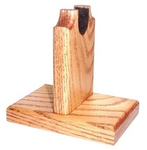 Oak Wooden Gun Rack Revolver Handgun Pistol Stand Table Top Display - Pl... - $19.99