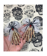 Pair of creepy hand hair clips Day of the Dead Dia de Los Muertos - £19.78 GBP